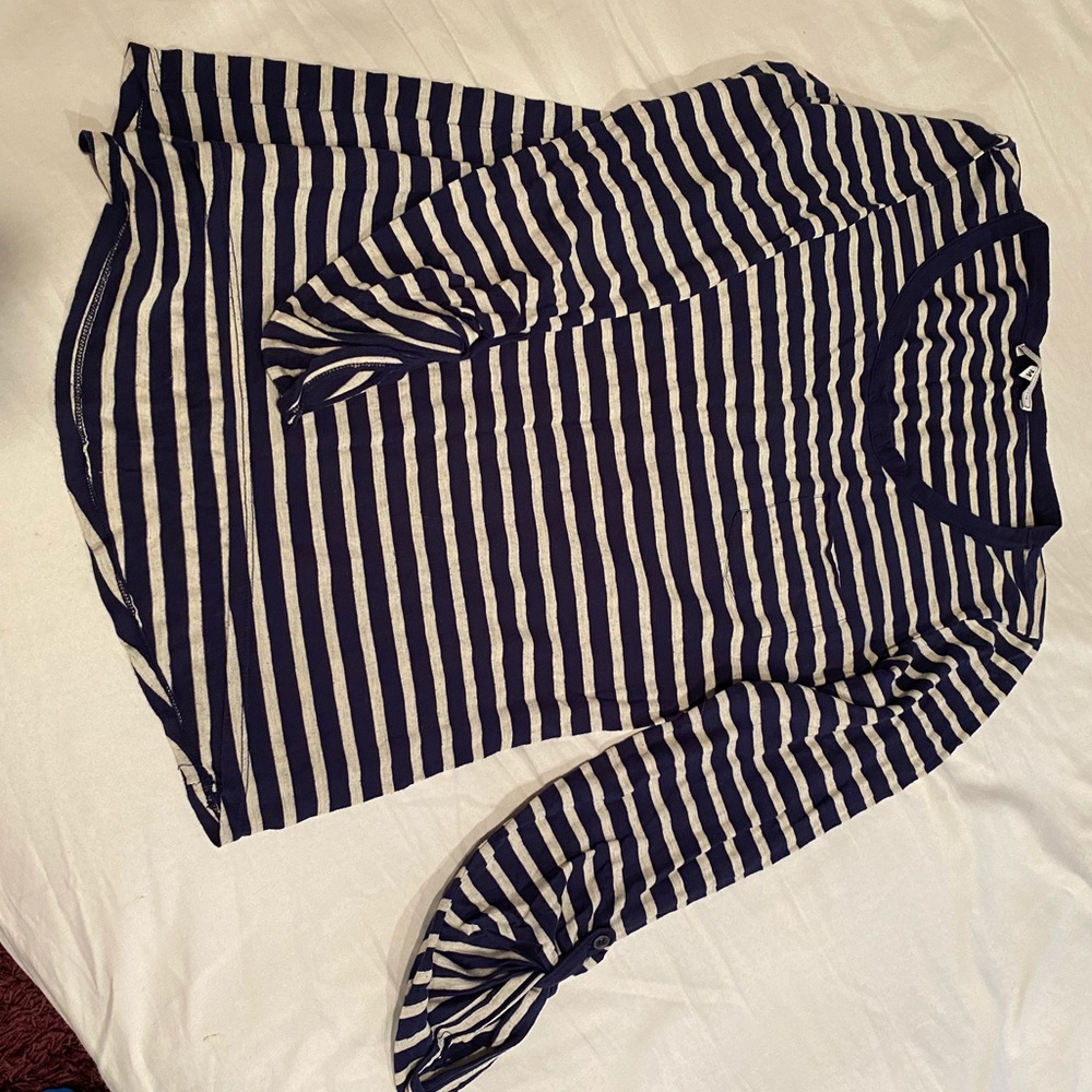 Striped navy long sleeve